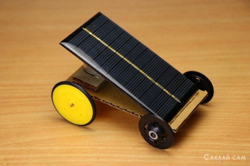 Мини автомобиль с электрическим приводом на солнечной батарее - «Моделист»