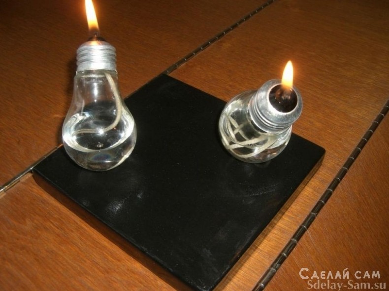 Керосиновая лампа-горелка из лампочки своими руками - «Советы»