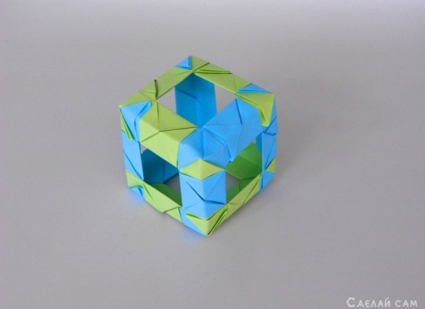 Оригами кубик из бумаги. Как сделать куб? - «Оригами - Из бумаги»