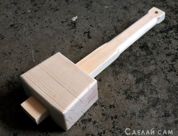 Легкий деревянный молоток - колотушка или попросту киянка своим руками - «Сделай сам из дерева»