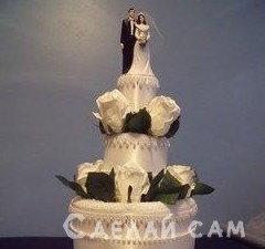 Торт из полотенец своими руками: свадебный торт - «Сувениры и подарки»