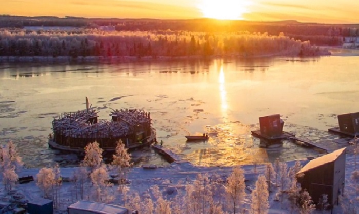 В Швеции открылся арктический плавающий отель, больше похожий на воронье гнездо - Архитектура и интерьер