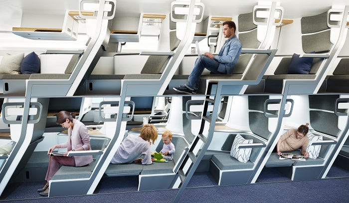 Концепт эконом-класса в самолетах, где пассажиры смогут выспаться или отдохнуть в уединении - Архитектура и интерьер
