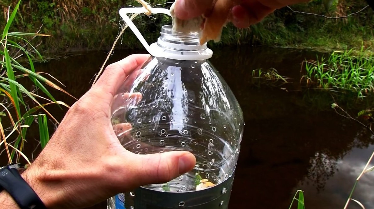Как сделать уловистую ловушку для рыбы из ПЭТ бутыли