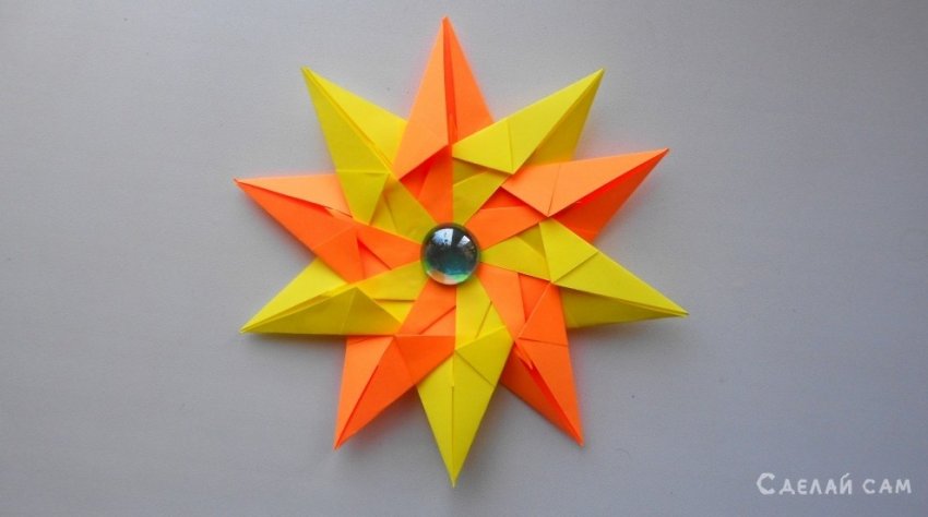 Оригами звезда из бумаги - «Оригами - Из бумаги»