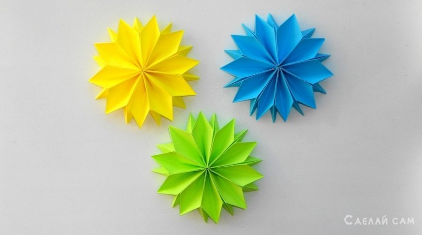 Цветы из бумаги к 8 марта Детская поделка оригами к празднику - «Оригами - Из бумаги»