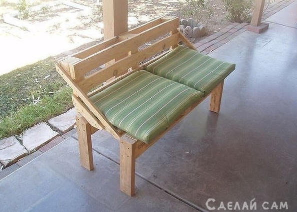 Дачная скамейка из паллет - «Мебель сделай сам»