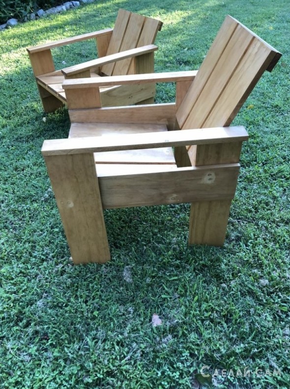 Деревянное садовое кресло своими руками - «Мебель сделай сам»