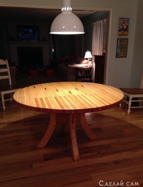Как обновить старый круглый стол - «Мебель сделай сам»