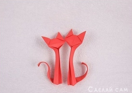 Кот из бумаги своими руками - «Оригами - Из бумаги»