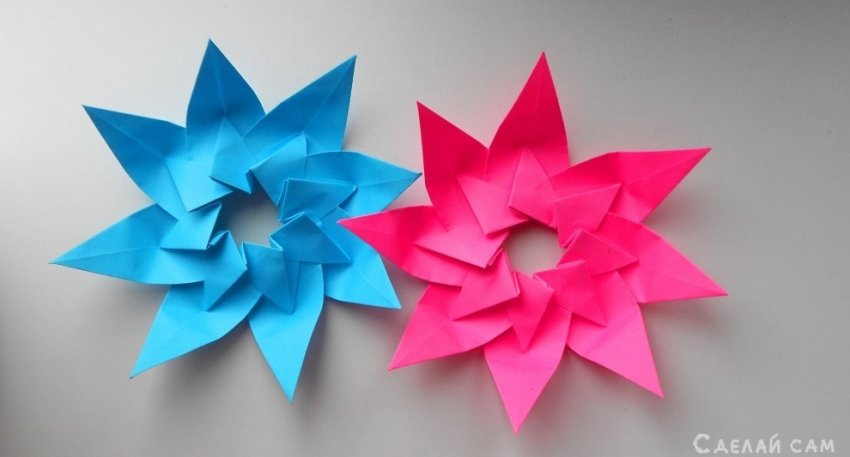 Новогодняя Звезда из бумаги. Оригами поделки на Новый Год 2018 - «Оригами - Из бумаги»