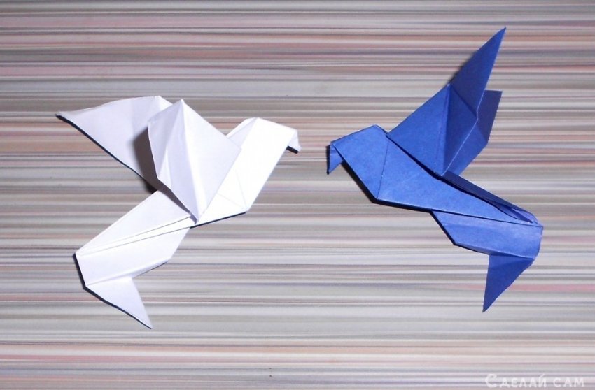 Оригами голубь мира - «Оригами - Из бумаги»
