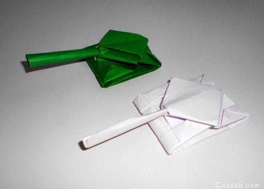 Оригами танк - «Оригами - Из бумаги»