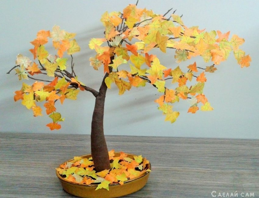 Осеннее дерево из бумаги своими руками - «Оригами - Из бумаги»