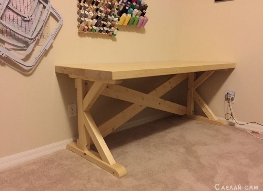Рабочий стол 2х4 своими руками - «Мебель сделай сам»