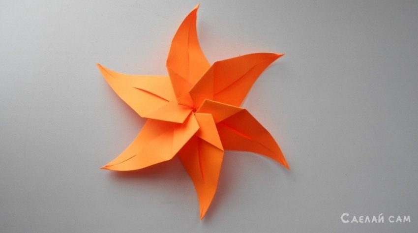 Звезда из бумаги. Новогодние поделки оригами. Украшение на Новый год 2018 - «Оригами - Из бумаги»