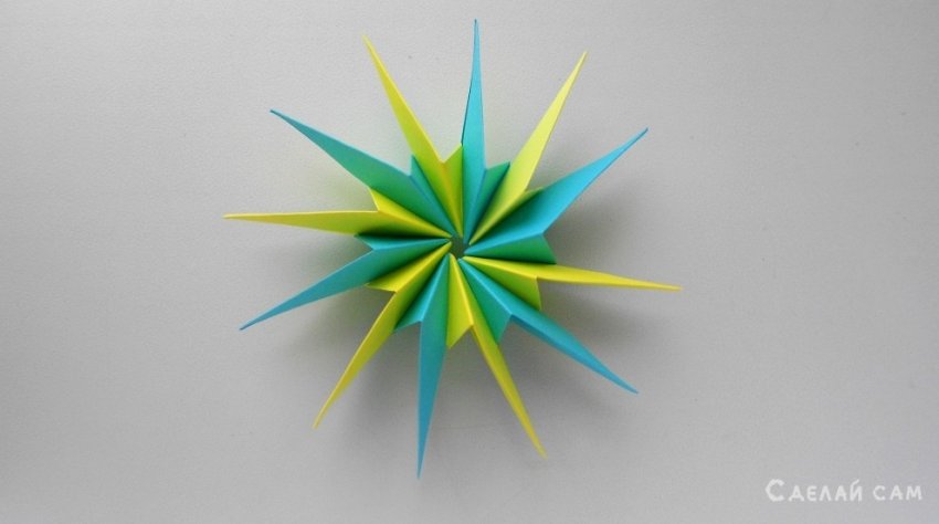 Звезда из бумаги. Оригами поделки на Новый год 2018 - «Оригами - Из бумаги»
