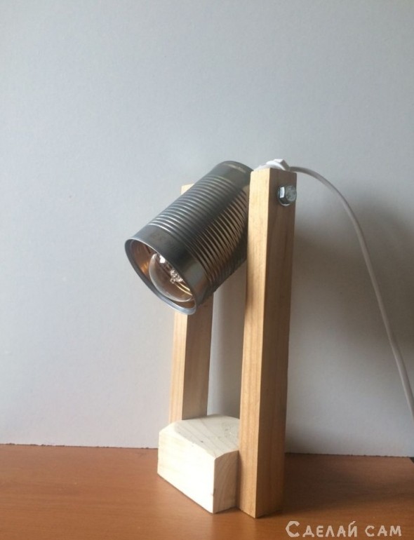 Простая лампа-прожектор из жестяной банки своими руками - «Компьютеры и электроника»