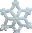 Снежинка из воздушных шаров - «Сувениры и подарки»