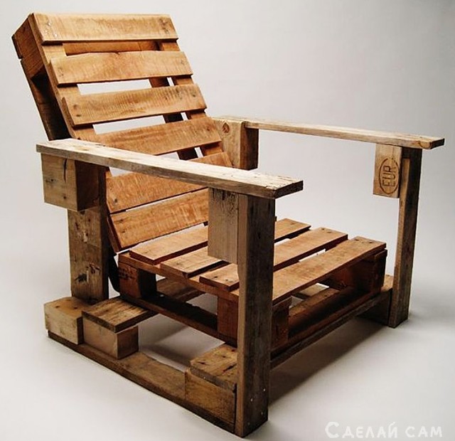 10 идей стульев из деревяных паллет - «Сделай сам из дерева»