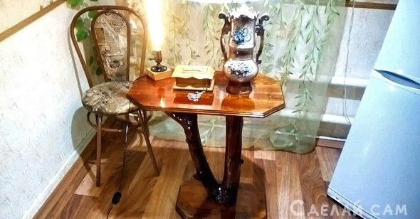 Декоративный столик из дерева своими руками. - «Мебель сделай сам»