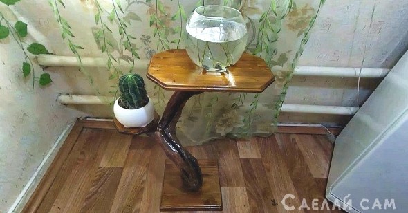 Декоративный столик из виноградной лозы своими руками. - «Мебель сделай сам»