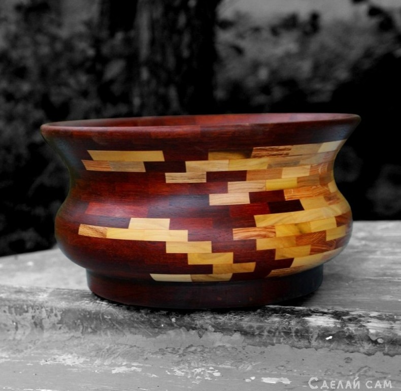 Деревянная ваза из сегментов дерева своими руками - «Сделай сам из дерева»