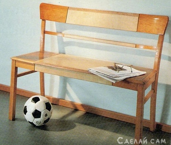 Длинная скамья из одного стула - «Мебель сделай сам»
