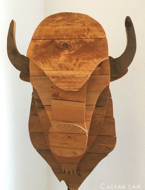 Голова буйвола из дерева на стену своими руками - «Сделай сам из дерева»