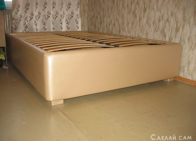 Кровать двуспальная с лифтом и двумя отделениями для вещей (1400х2000) делаем сами - «Мебель сделай сам»