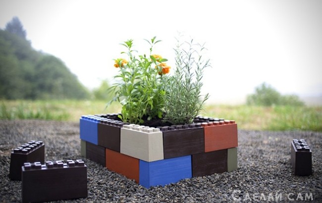 Лего кубики для оформления приусадебного участка и клумб - «Сад и огород»