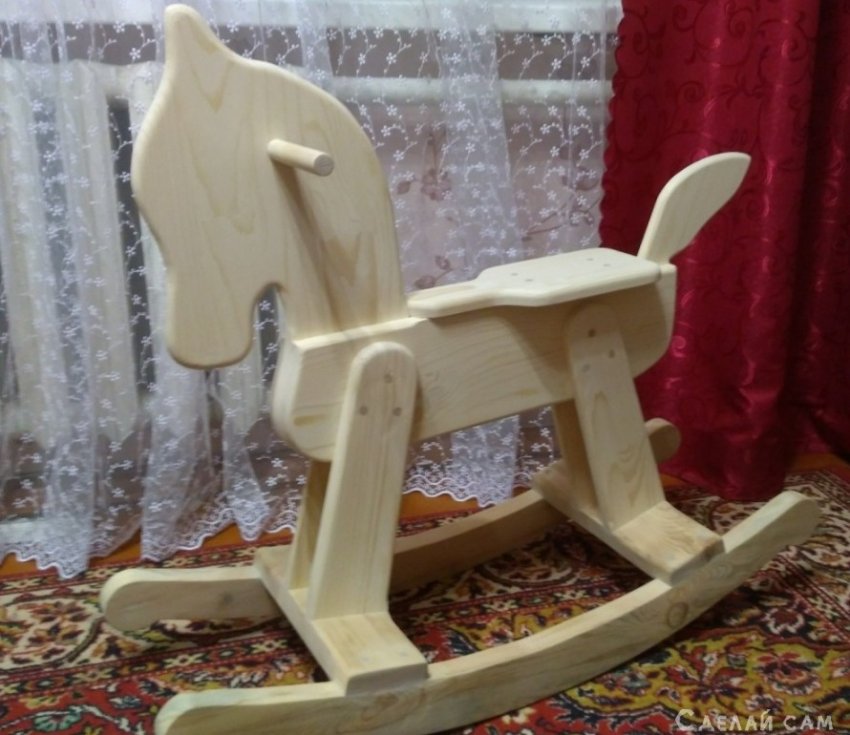Деревянная лошадка-качалка своими руками - «Сделай сам из дерева»