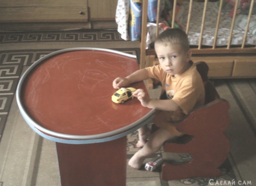 Детский стол со стулом - «Мебель сделай сам»