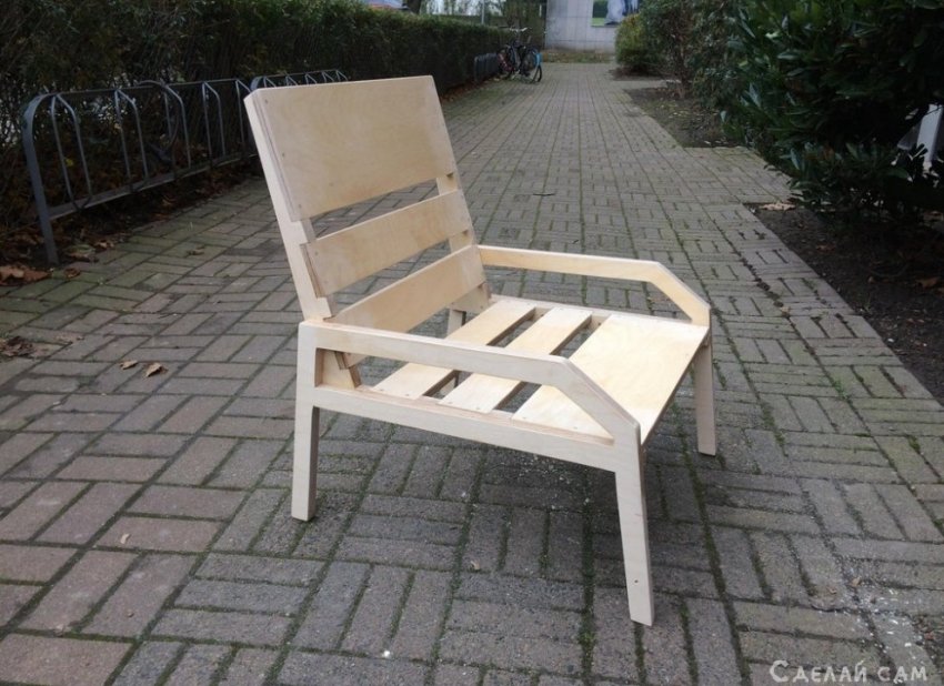 Крутое садовое кресло из многослойной фанеры - «Мебель сделай сам»