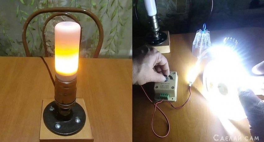 Лампа с эффектом пламени, Диммер светодиодный регулятор яркости из Китая. - «Электричество»