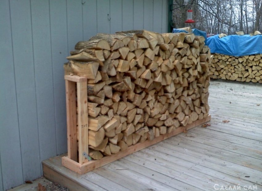 Простая подставка для дров своими руками - «Сделай сам из дерева»