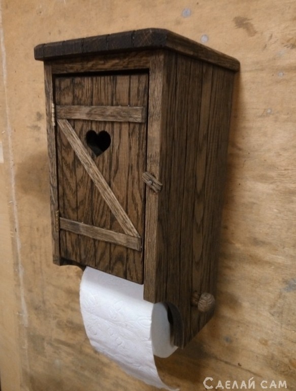 Необычный держатель для туалетной бумаги своими руками - «Сделай сам из дерева»