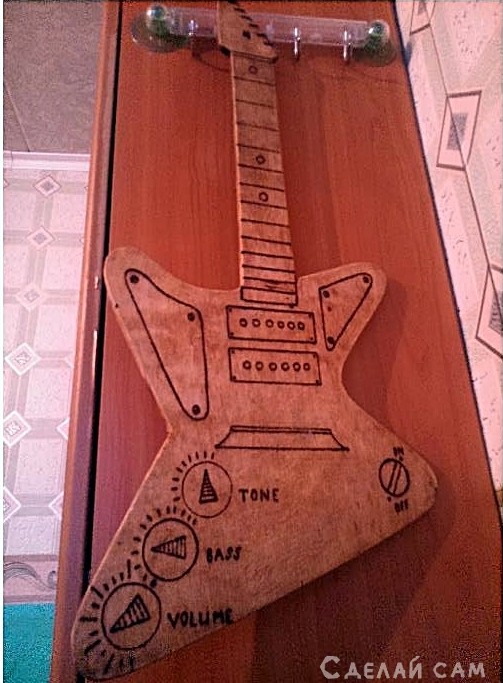 Разделочная доска в виде гитары своими руками - «Сделай сам из дерева»