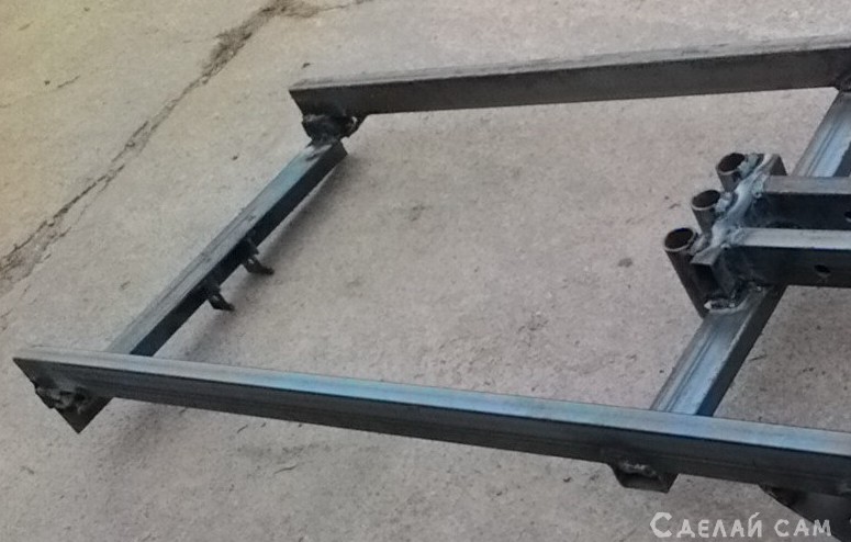 Универсальная усиленная рама для мотоблока Brait-58 Daman-58 - «Авто-Вело-Мото»