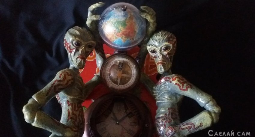 Часы - UFO humanoid Гестас и Дисмас - «Дом и быт»