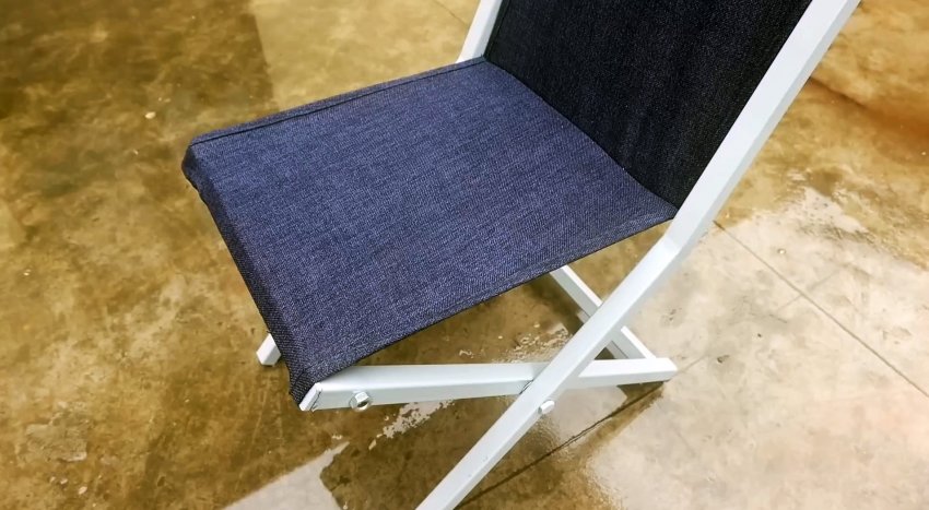 Как сделать простой и легкий складной стул из отрезков профиля - «Сделай сам»