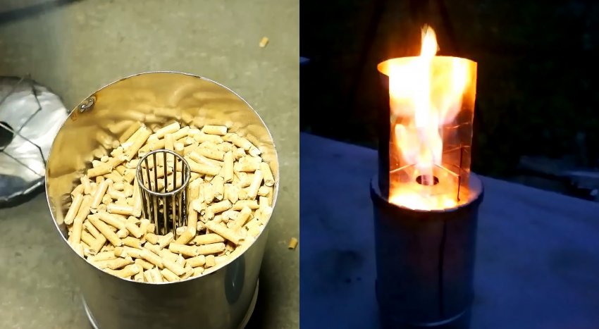 Как сделать печь по типу «финской свечи» с регулировкой пламени - «Сделай сам»