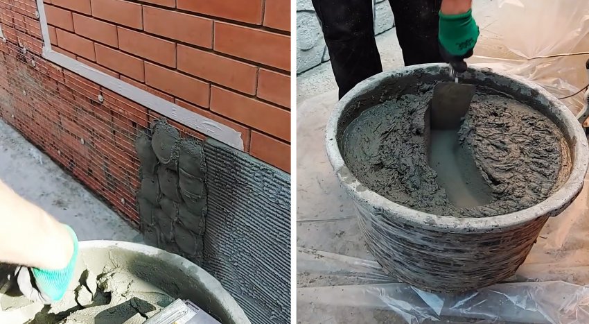 Как замешать послушный и прочный цементный раствор для отделки фасада в период осень-весна - «Сделай сам»