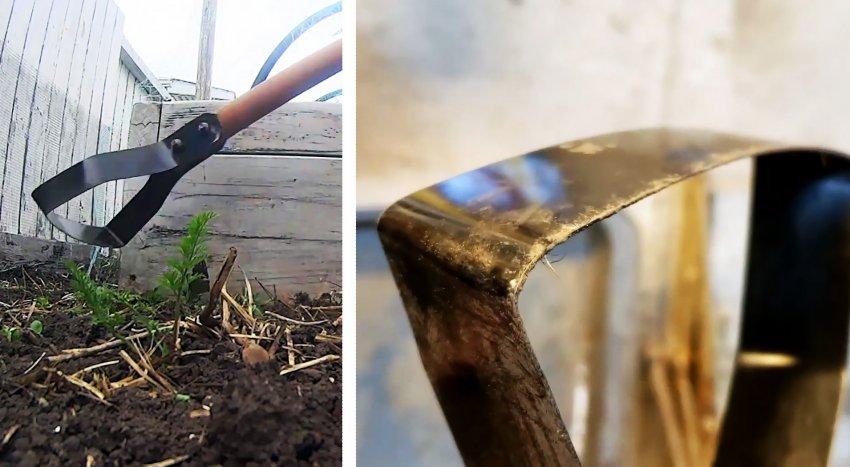 Как сделать облегченную садовую мотыгу из бросовых материалов для удаления сорняков и взрыхления земли - «Сделай сам»
