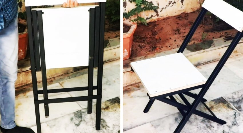 Как сделать прочный и удобный складной стул из простых материалов своими руками - «Сделай сам»