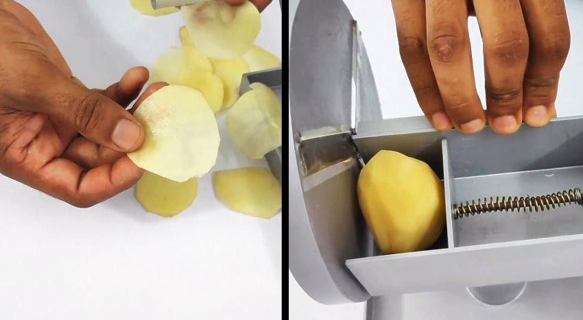 Как сделать шинковку для быстрой нарезки картофеля на чипсы - «Сделай сам»