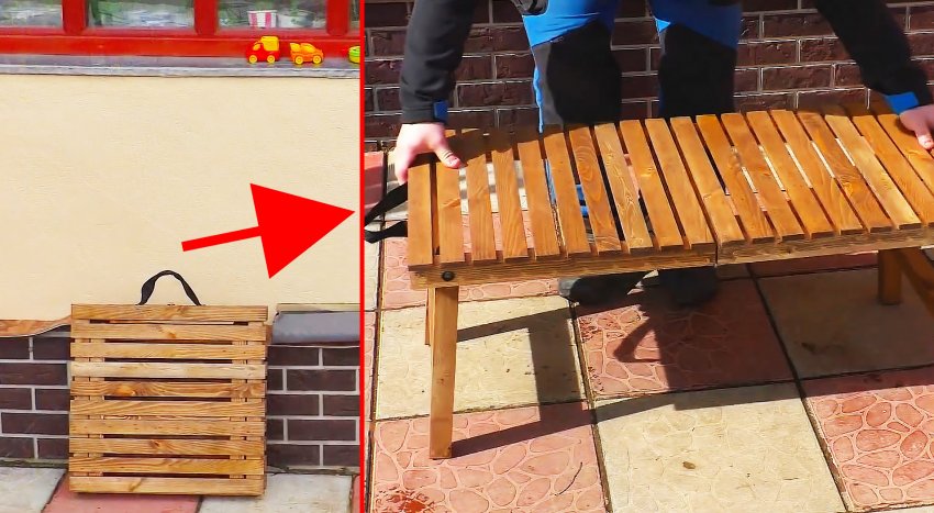 Как из дерева сделать раскладной туристический стол - «Сделай сам»