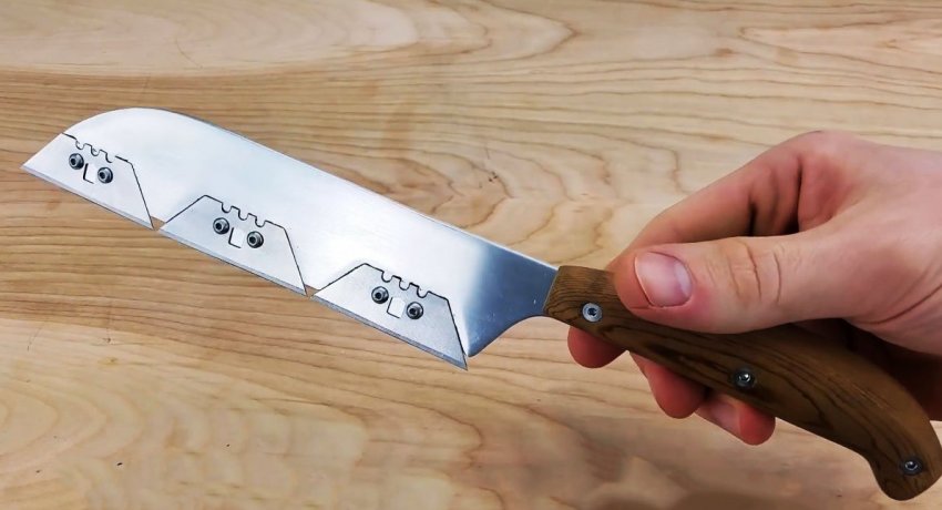 Как сделать легкий бритвенно-острый кухонный нож который не нужно затачивать - «Сделай сам»