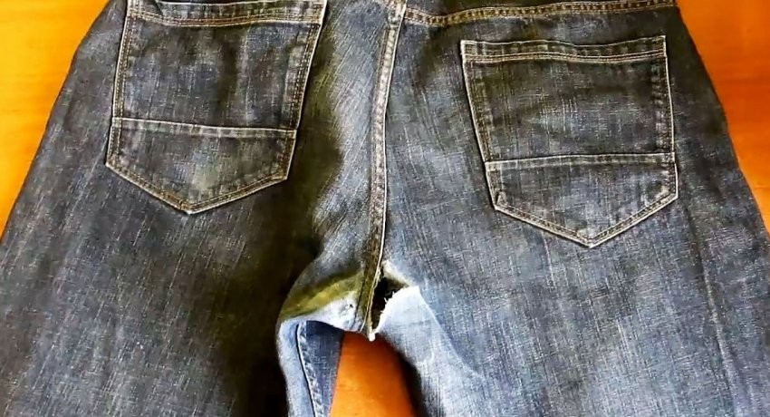 Как зашить потертость между штанин на джинсах - «Сделай сам»