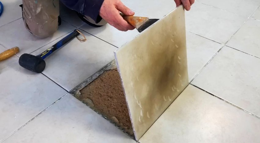 Как локально снять плитку без повреждения - «Сделай сам»